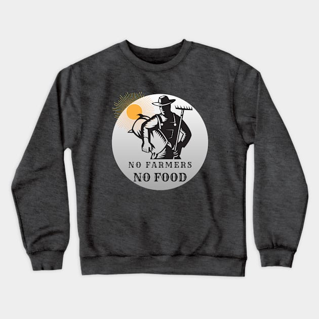 Country Life No Farmers no food Crewneck Sweatshirt by Shean Fritts 